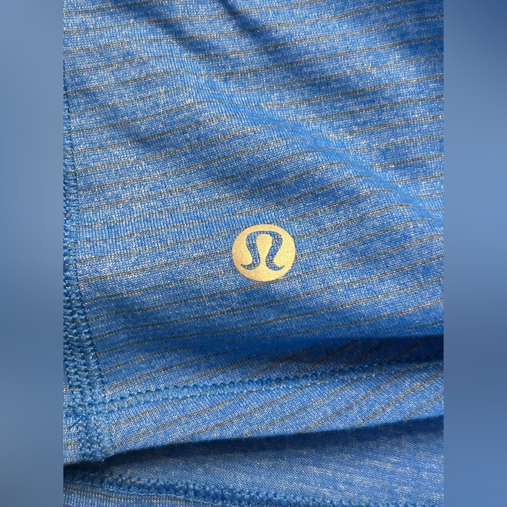 Lululemon Tie It Up Singlet Tank Heathered Wild Bluebell Size 6 - Picture 5 of 6